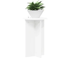 Augalų stovas 2 pcs Balta Ø40 x 60 cm Apdirbta mediena