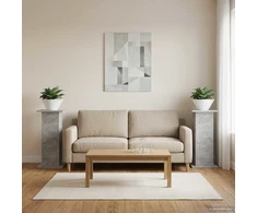 Augalų stovas 2 pcs Betono pilka 305 x 30 x 605 cm