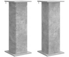 Augalų stovas 2 pcs Betono pilka 305 x 30 x 805 cm