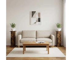Augalų stovas 2 pcs Dūminio ąžuolo 305 x 30 x 805 cm