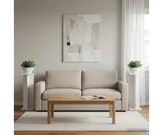 Augalų stovas 2 vnt Baltas 25 x 255 x 805 cm
