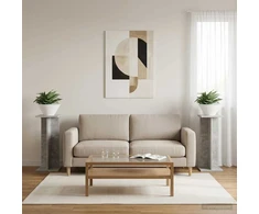 Augalų stovas 2 vnt Betono Pilka 25 x 255 x 605 cm
