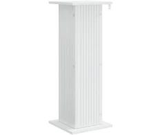 Augalų stovas Itin blizgi balta 30,5 x 30 x 80,5 cm