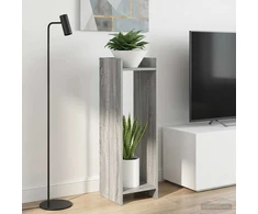 Augalų stovas su lentyna 2 pcs Pilka Sonoma 30 x 30 x 100 cm