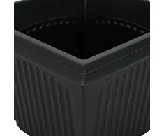 Augalų vazonai 24 vnt. Juoda Plastmasė