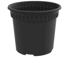 Augalų vazonai 6 vnt. Juoda Plastmasė