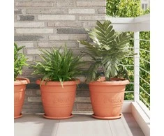 Augalų vazonai 6 pcs Raudona plyta Ø 39 x 32 cm Plastmasė