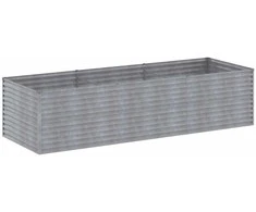 Aukštas sodo lovelis, 290x100x69cm, Corten plienas