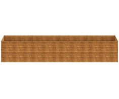 Aukštas sodo lovelis, 386x100x69cm, Corten plienas