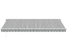 Automatinė ištraukiama markizė antracito ir balta 500x350cm