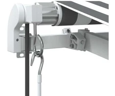 Automatinė ištraukiama markizė, antracito ir balta, 500x350cm