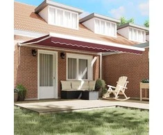 Automatinė ištraukiama markizė bordo spalvos 450x300cm