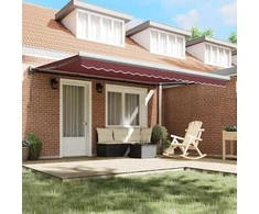 Automatinė ištraukiama markizė bordo spalvos 450x300cm