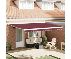 Automatinė ištraukiama markizė bordo spalvos 450x300cm