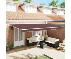 Automatinė ištraukiama markizė rudos spalvos 500x300cm
