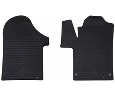 Automobilių kilimėlis 2 pcs Juoda Guma