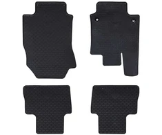 Automobilių kilimėlis 4 pcs Juoda Guma