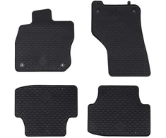 Automobilių kilimėlis 4 pcs Juoda Guma