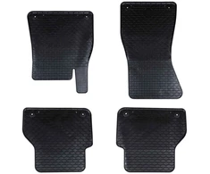Automobilių kilimėlis 4 pcs Juoda Guma