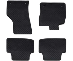 Automobilių kilimėlis 4 pcs Juoda Guma