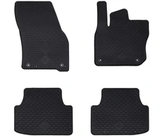 Automobilių kilimėlis 4 pcs Juoda Guma