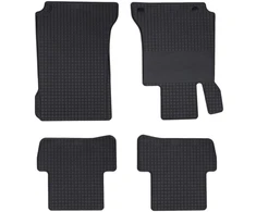 Automobilių kilimėlis 4 pcs Juoda Guma