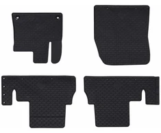 Automobilių kilimėlis 4 pcs Juoda Guma