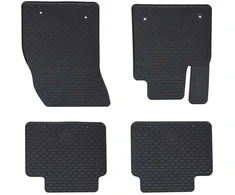 Automobilių kilimėlis 4 pcs Juoda Guma
