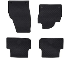 Automobilių kilimėlis 4 pcs Juoda tinka VW POLO 2021- Guma