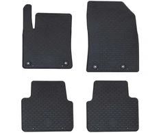 Automobilių kilimėlis 4 pcs Juodas Guma