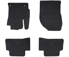 Automobilių kilimėlis 4 pcs Juodas Guma