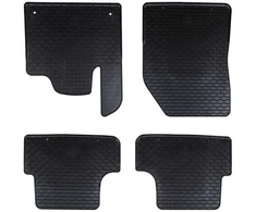 Automobilių kilimėlis 4 pcs Juodas Guma