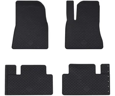 Automobilių kilimėlis 4 pcs Juodas Guma