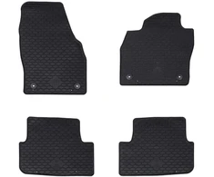 Automobilių kilimėlis 4 pcs Juodas Guma