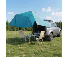 Automobilių palapinė 350 x 250 cm Mėlyna Poliesteris ir plienas