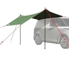 automobilių palapinė žalia, atspari vandeniui