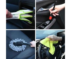 Automobilių šepetėlių rinkinys Įvairiaspalvis poliratanas