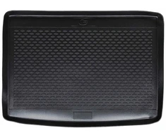 Bagažinės Kilimėlis Juoda tinka VW GOLF SPORTSVAN 2014- Guma