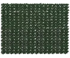 Balkono ekranas su lapais Tamsiai žalia 200 x 150 cm
