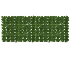 Balkono ekranas su lapais Žalia 200 x 75 cm