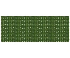 Balkono ekranas su lapais Žalia 400 x 150 cm