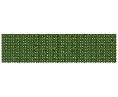 Balkono ekranas su lapais Žalia 600 x 150 cm