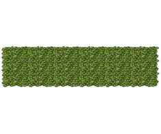 Balkono ekranas su lapais Žalia ir geltona 300 x 75 cm