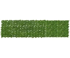 Balkono ekranas su lapais Žalia ir geltona 300 x 75 cm