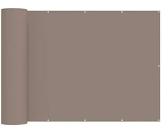 Balkono privatumo ekranas 12 x 15 m Audinys su PU danga Taupe