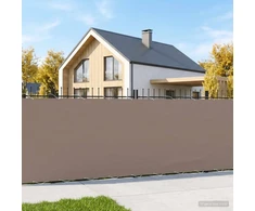 Balkono privatumo ekranas 12 x 25 m Audinys su PU danga Taupe