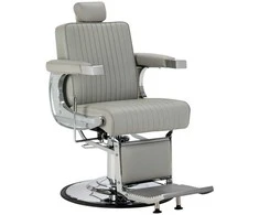 Activeshop Barberio kėdė Gabbiano Visionerio pilka su chromo rėmu