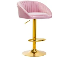 Activeshop Baro kėdė STILISIMUS VELVET Rožinis GOLD