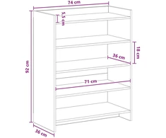 Batu skrynia Dūminio ąžuolo 73,5 x 36 x 92 cm Apdirbta mediena