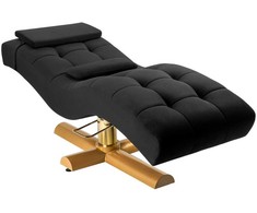 Activeshop Blakstienų procedūrų kosmetologinis krėslas Sillon Corona, juodas and auksinis